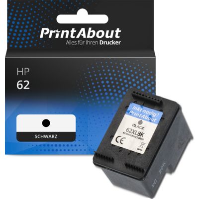 Druckerpatrone kompatibel mit HP 62 (C2P04AE) - Schwarz