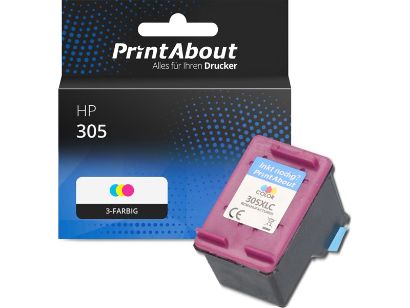 PrintAbout Druckerpatrone 305 (3YM60AE) 3-farbig für HP