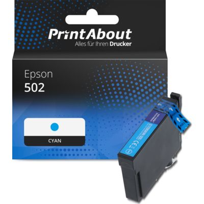 Druckerpatrone kompatibel mit Epson 502 (C13T02V24010) - Cyan