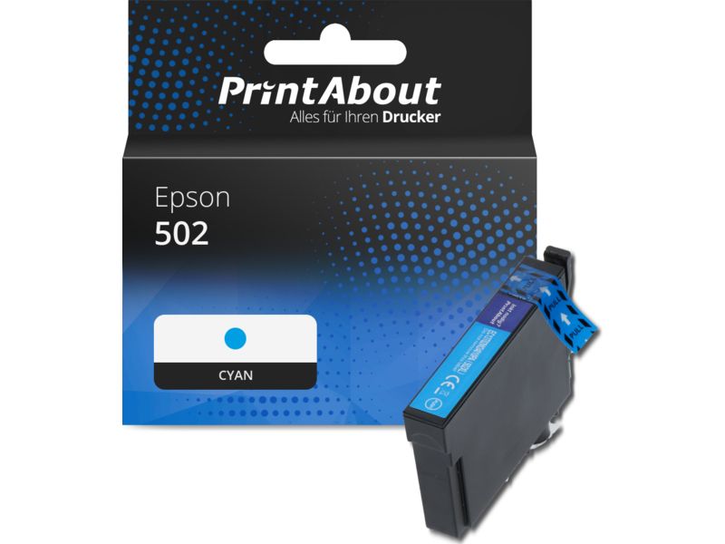 PrintAbout Druckerpatrone 502 (C13T02V24010) Cyan für Epson