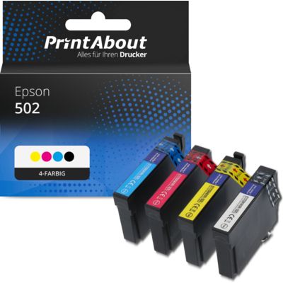 Druckerpatrone kompatibel mit Epson 502 (C13T02V64010) - 4-farbig - Multipack