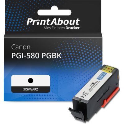 Druckerpatrone kompatibel mit Canon PGI-580 PGBK - Schwarz