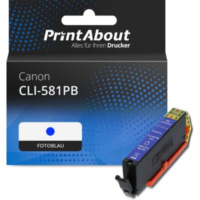 Druckerpatrone kompatibel mit Canon CLI-581PB - Fotoblau