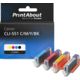 Druckerpatrone kompatibel mit Canon CLI-551 C/M/Y/BK - 4-farbig - Multipack