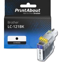 Druckerpatrone kompatibel mit Brother LC-121BK - Schwarz