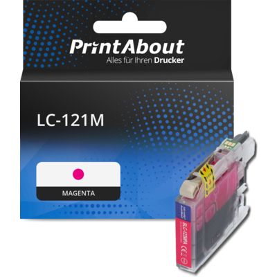 Druckerpatrone kompatibel mit Brother LC-121M - Magenta