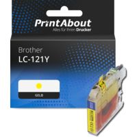 Druckerpatrone kompatibel mit Brother LC-121Y - Gelb