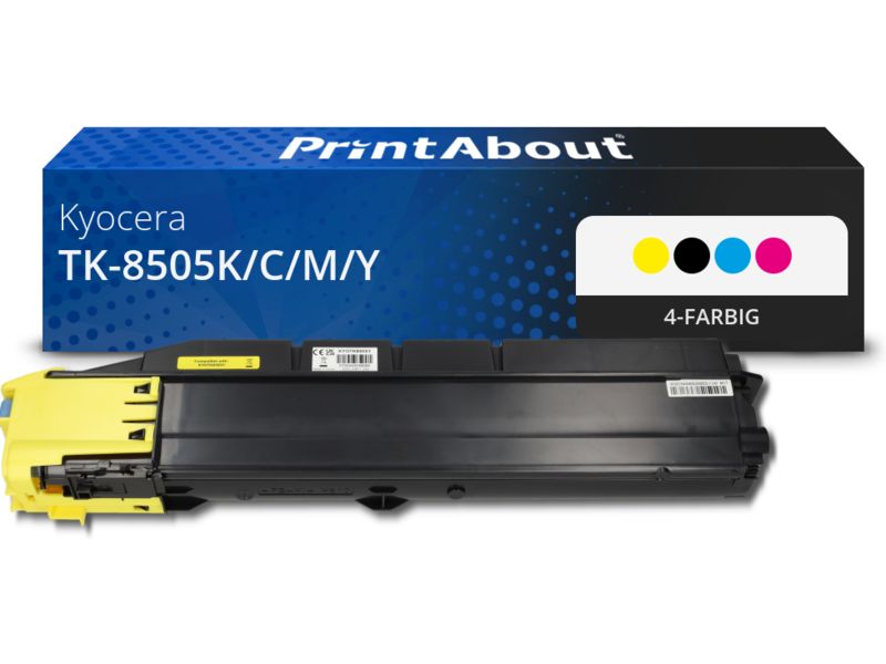 PrintAbout Toner TK-8505K/C/M/Y 4-farbig Multipack für Kyocera