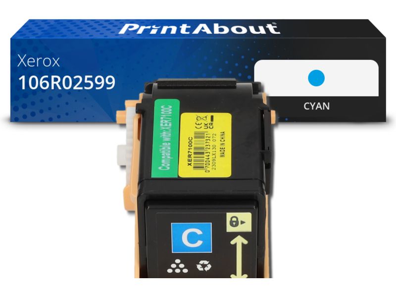 PrintAbout Toner 106R02599 Cyan für Xerox