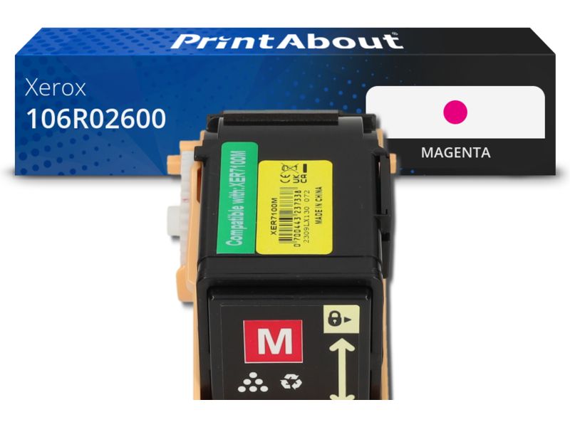 PrintAbout Toner 106R02600 Magenta für Xerox