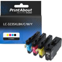 Druckerpatrone kompatibel mit Brother LC-3235XLBK/C/M/Y - 4-farbig - Multipack