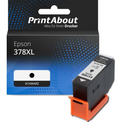 Druckerpatrone kompatibel mit Epson 378XL (C13T37914010) - Schwarz - Hohe Kapazität