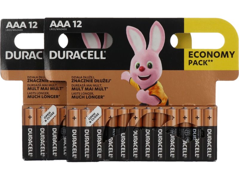 Duracell AAA MN2400 batterij 24 stuks - Akku