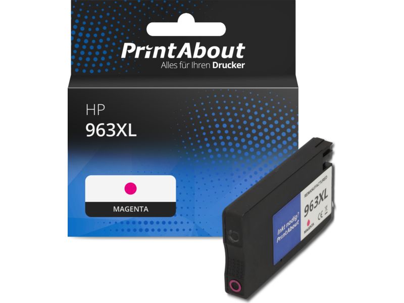 PrintAbout Druckerpatrone 963XL (3JA28AE) Magenta Hohe Kapazität für HP