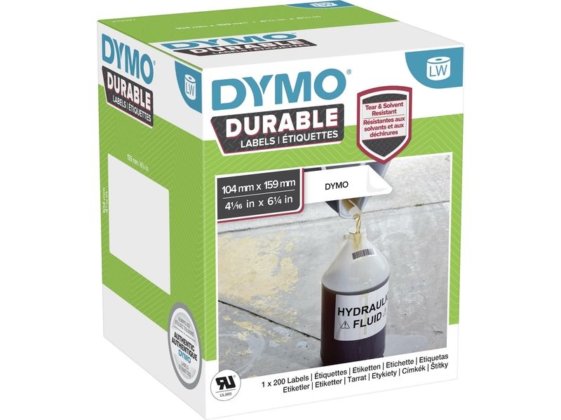 Dymo 2112287 - (159 mm x 104 mm) - Schwarz auf weiß - Etikett