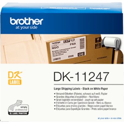 Brother DK-11247 - (103 mm x 164 mm) - Schwarz auf weiß - Etikett