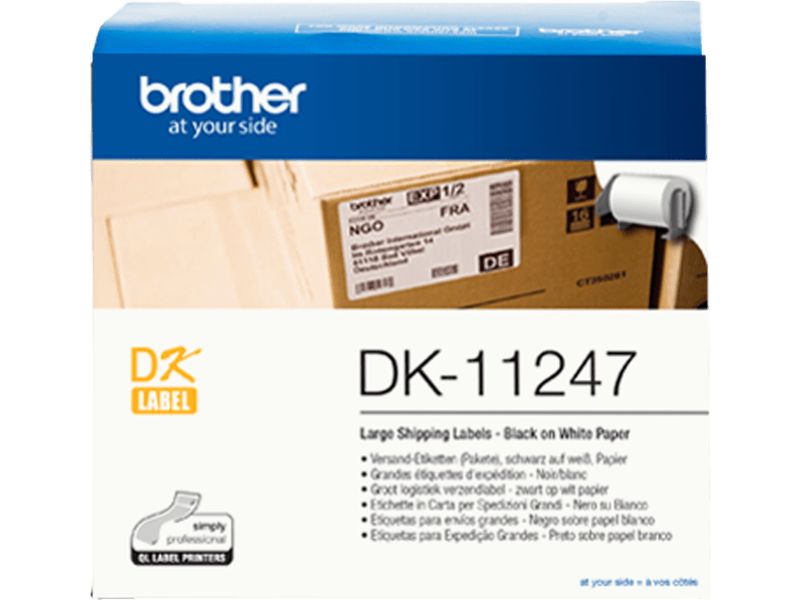 Brother DK-11247 - (103 mm x 164 mm) - Schwarz auf weiß - Etikett