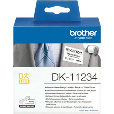 Brother DK- 11234 - Schwarz auf weiß - Etikett