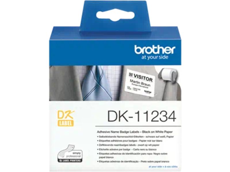 Brother DK- 11234 - Schwarz auf weiß - Etikett
