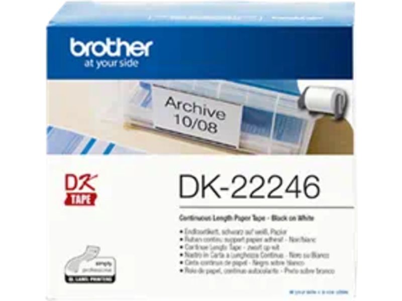 Brother DK-22246 - Schwarz auf weiß - Etikett
