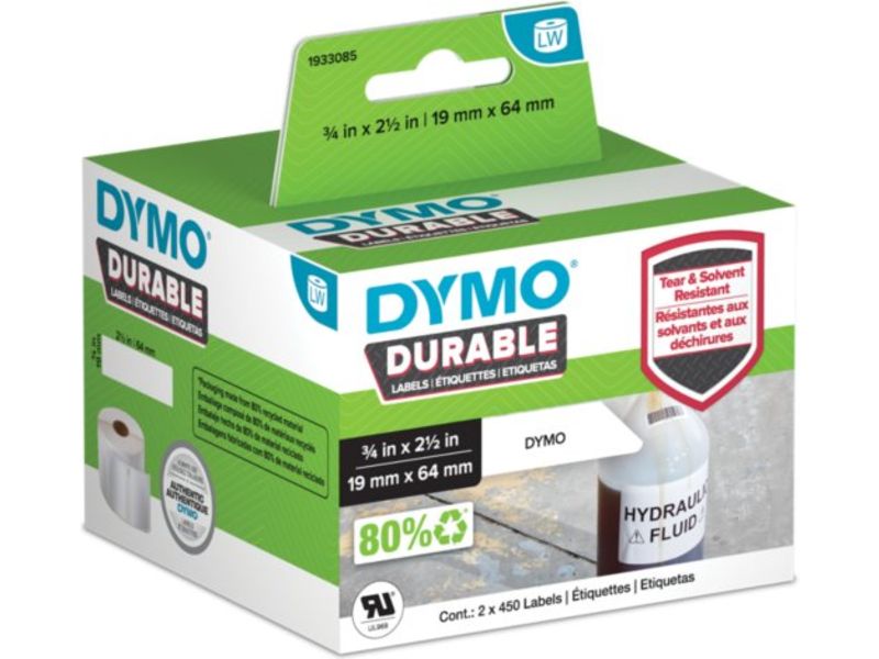 Dymo 1933085 (1933084) - Schwarz auf weiß - Etikett