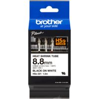 Brother HSe-221 - (8,8 mm) - Schwarz auf weiß - Tape