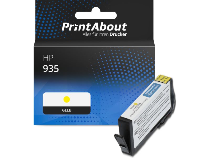 PrintAbout Druckerpatrone 935 (C2P22AE) Gelb für HP