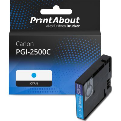 Druckerpatrone kompatibel mit Canon PGI-2500C - Cyan