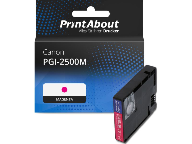 PrintAbout Druckerpatrone PGI-2500M Magenta für Canon