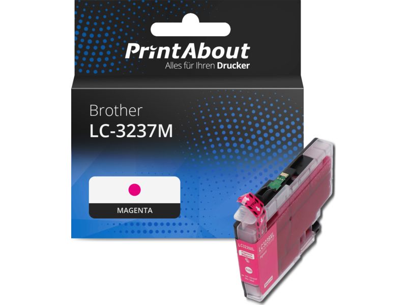 PrintAbout Druckerpatrone LC-3237M Magenta für Brother