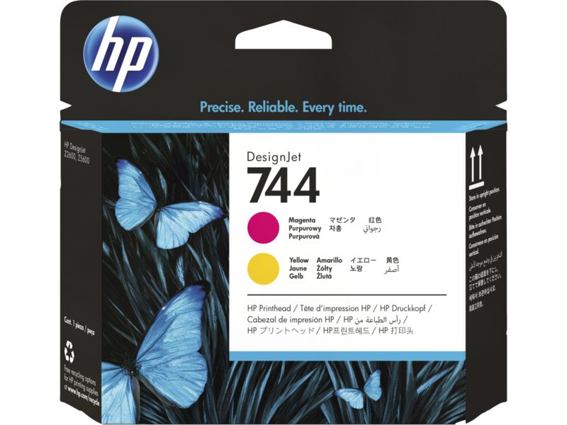 HP F9J87A (744) - Magenta + Gelb - Druckkopf