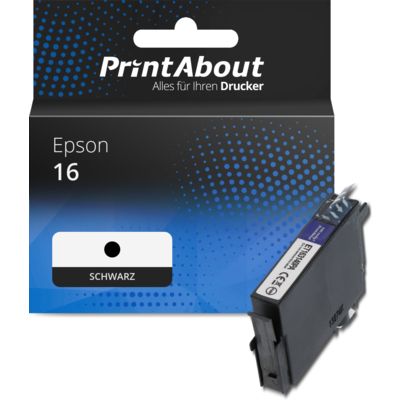 Druckerpatrone kompatibel mit Epson 16 (C13T16214012) - Schwarz