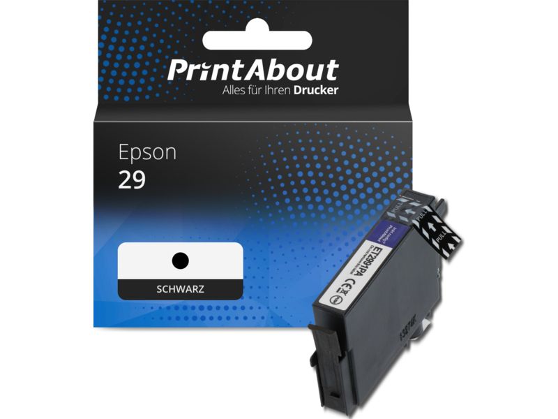 PrintAbout Druckerpatrone 29 (C13T29814012) Schwarz für Epson