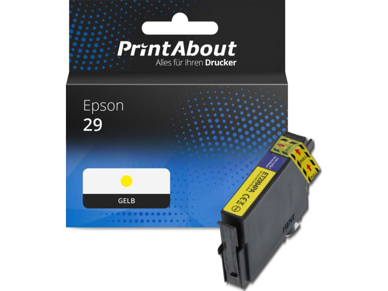 PrintAbout Druckerpatrone 29 (C13T29844012) Gelb für Epson