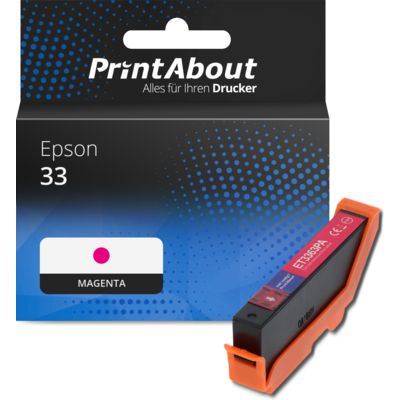 Druckerpatrone kompatibel mit Epson 33 (C13T33434012) - Magenta