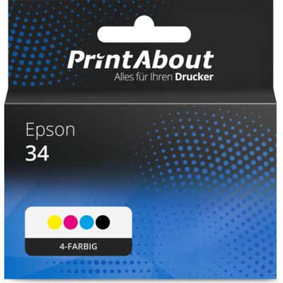 Druckerpatrone kompatibel mit Epson 34 (C13T34664010) - 4-farbig - Multipack