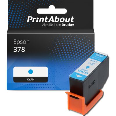 Druckerpatrone kompatibel mit Epson 378 (C13T37824010) - Cyan