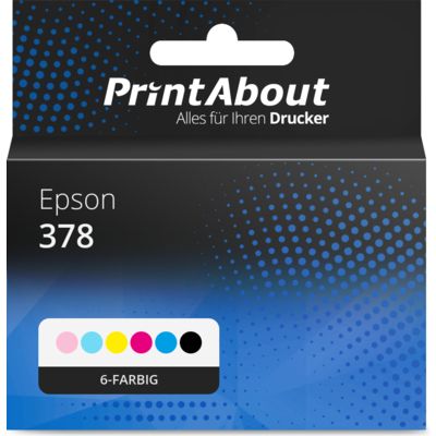 Druckerpatrone kompatibel mit Epson 378 (T3781/82/83/84/85/86) - 6-farbig - Multipack