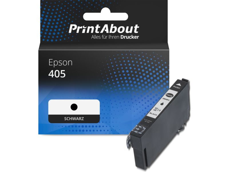 PrintAbout Druckerpatrone 405 (C13T05G14010) Schwarz für Epson