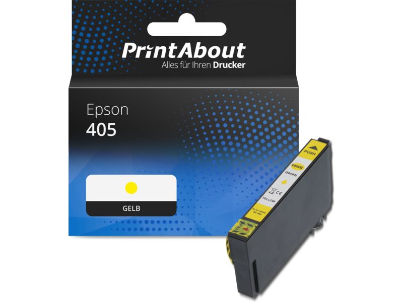 PrintAbout Druckerpatrone 405 (C13T05G44010) Gelb für Epson