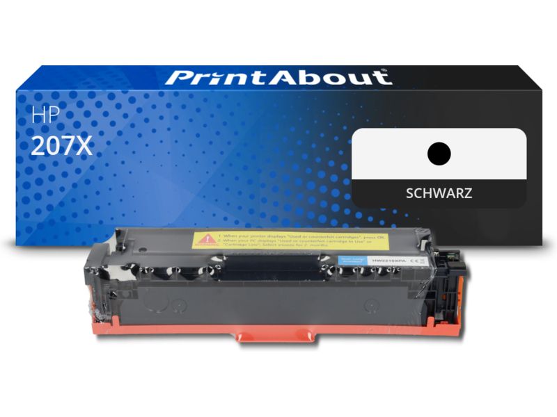 PrintAbout Toner 207X (W2210X) Schwarz Hohe Kapazität für HP