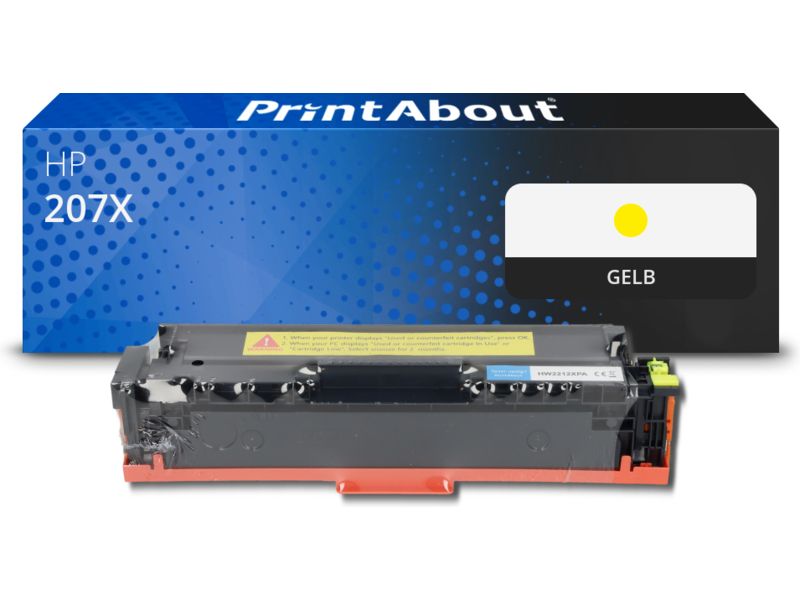 PrintAbout Toner 207X (W2212X) Gelb Hohe Kapazität für HP