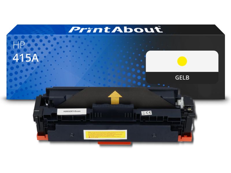 PrintAbout Toner 415A (W2032A) Gelb für HP
