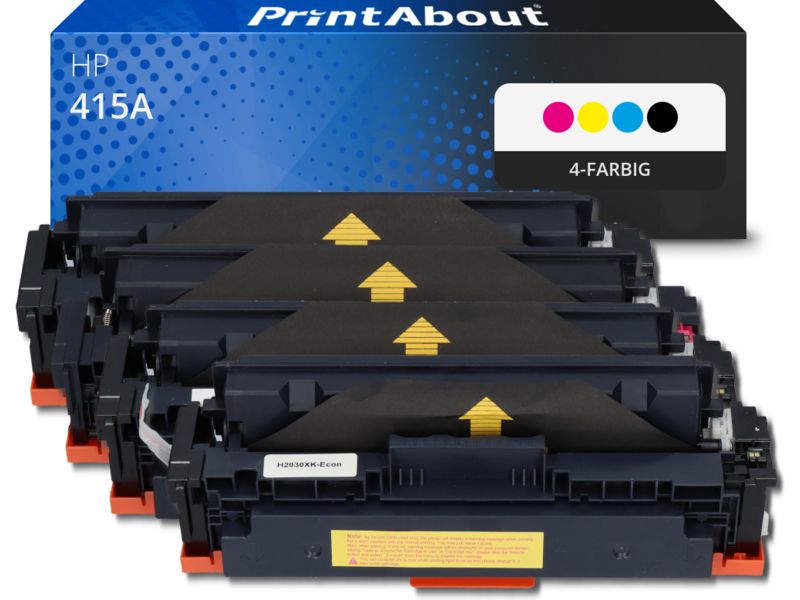 PrintAbout Toner 415A (W2030A) 4-farbig Multipack für HP