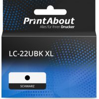 Druckerpatrone kompatibel mit Brother LC-22UBK XL - Schwarz - Hohe Kapazität