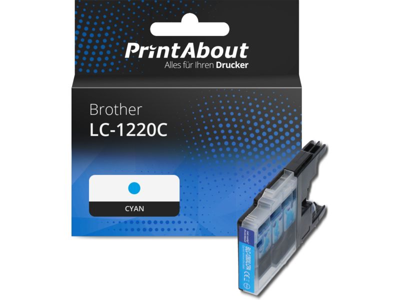 PrintAbout Druckerpatrone LC-1220C Cyan für Brother