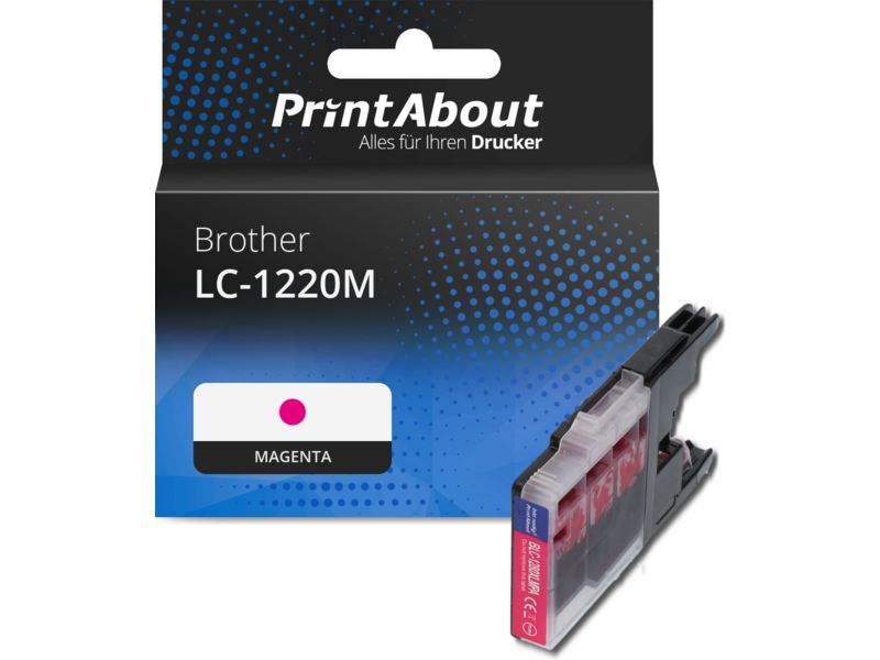 PrintAbout Druckerpatrone LC-1220M Magenta für Brother