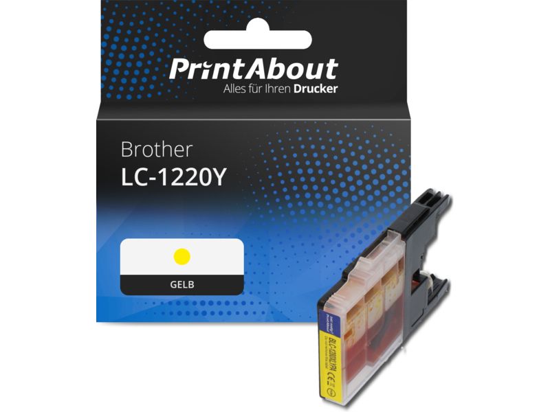 PrintAbout Druckerpatrone LC-1220Y Gelb für Brother