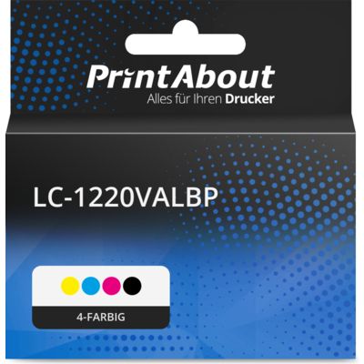 Druckerpatrone kompatibel mit Brother LC-1220VALBP - 4-farbig - Multipack