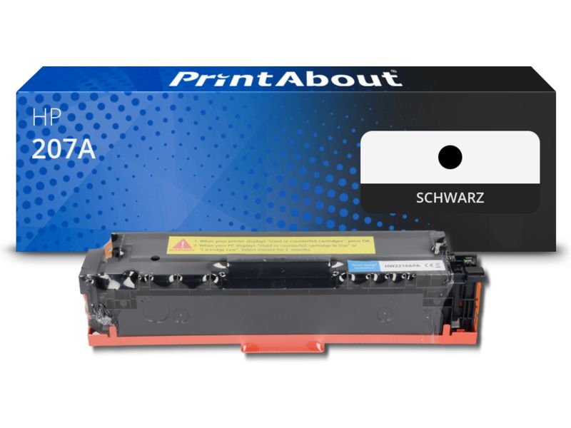 PrintAbout Toner 207A (W2210A) Schwarz für HP